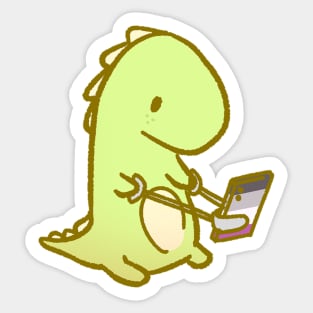 Asexual Dinosaur Sticker